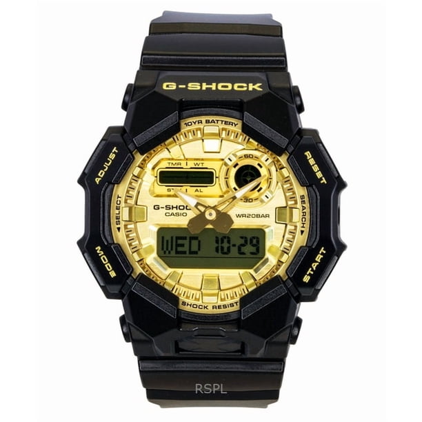 Casio Reloj G-Shock GA-010GGB-1A9 Analógico Digital de Cuarzo con Correa de Resina de Base Biológica y Esfera Dorada para Hombre, 200 M