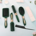 thumbnail image 5 of Mens Paddle Hair Brush Comb Set for Women and Men 6 Pcs Wet Hair Brushes for long Hair No Tangle Hair Brush for Curly or Straight Hair (Dark Green), 5 of 6