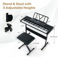 thumbnail image 3 of Gymax 61-Key Portable Electronic Keyboard Piano w/ Stand & Stool Complete Digital Piano Set, 3 of 10