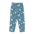 thumbnail image 5 of Goofa Poodle Dog Printed Soft Pajama Pants for Women, Wide Leg Comfy Casual Lounge Yoga Pants-, 5 of 9