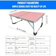 thumbnail image 2 of Portable Folding Table - Small Outdoor Folding Table, Suitable for Travel, Camping, Beach, Barbecue, Picnic, Party, Patio, 2 of 7