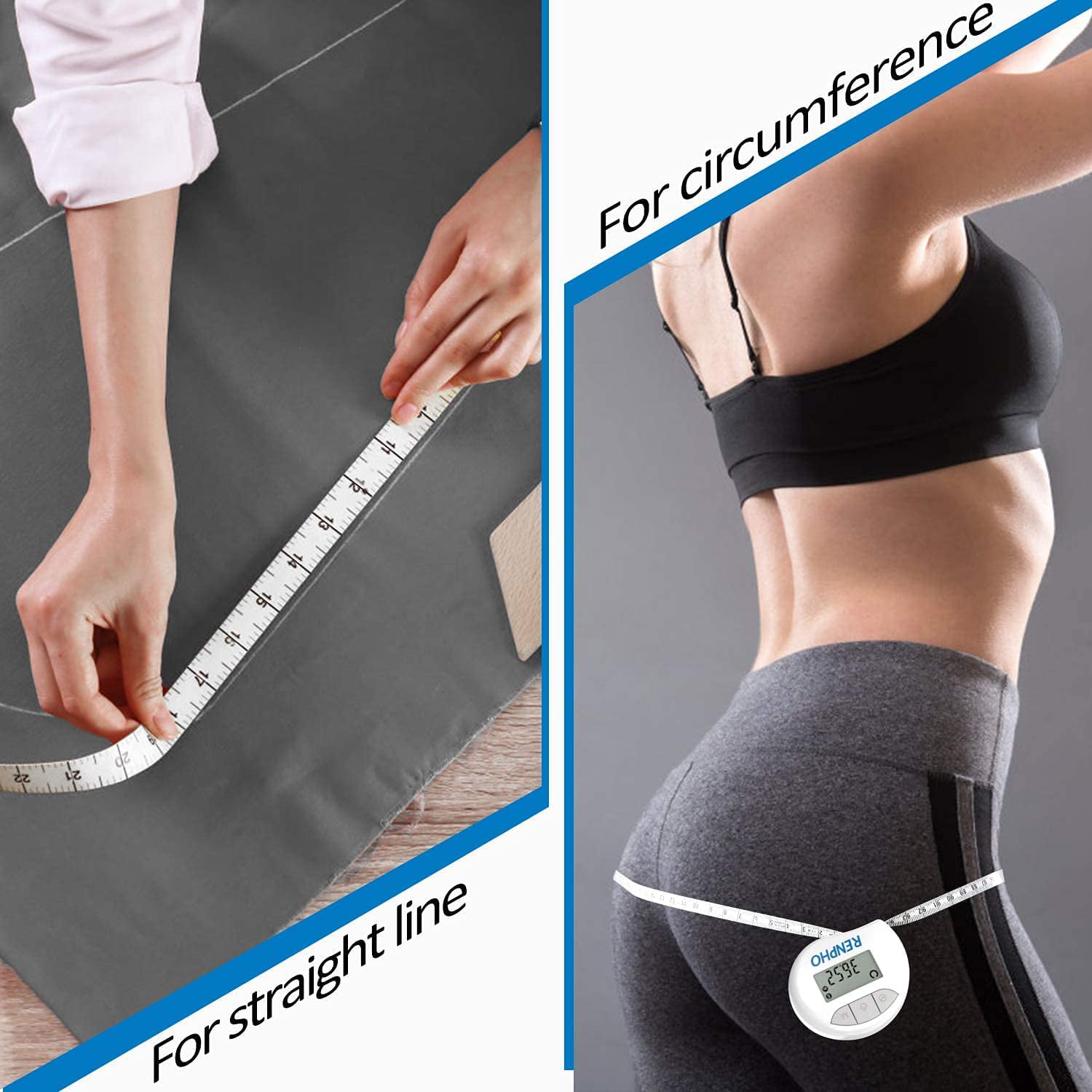 Body Tape Measure with Smart App RENPHO Bluetooth Measuring Tapes for Body Meas