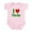 Petal Pink, variant on CafePress - I Love Sicily Infant Bodysuit - Baby Light Bodysuit, Size Newborn - 24 Months