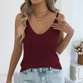 thumbnail image 2 of HongQid Tank Top for Women Loose Fit V Neck Sleeveless Halter Tops Casual Eyelet Summer Cami Shirts Blouse, 2 of 8