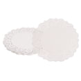 thumbnail image 1 of 50 piezas de servilletas de papel, servilletas de papel de encaje de 6.5 pulgadas, manteles desechables de papel blancos, 1 of 7