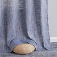 thumbnail image 6 of THD Harley Faux Linen Textured Semi Sheer Sun Light Filtering Window Grommet Curtain Panels, Set of 2 Panels, 6 of 7