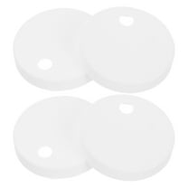 FRCOLOR 2 Pair Toilet Seat Accessories White Plastic Decorative Bolt Caps For Bathroom Replacement Hardware Parts And Toilet Screw Covers