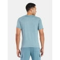 thumbnail image 3 of Athletic Works Men's and Big & Tall Men's Soft ButterCore Tee with Short Sleeves, Sizes S-5XL, 3 of 5