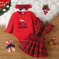 thumbnail image 2 of KHONTS Baby Girl Clothes Outfits Ruffle Romper Tops Floral Pants Set with Headband, 3 Piece,Sizes 3-18M, 2 of 7