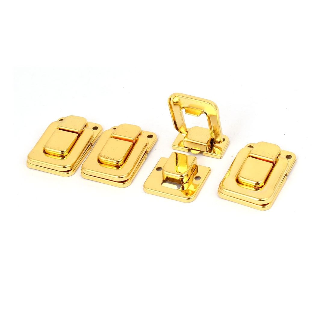 Uxcell Toolbox Jewelry Box Toggle Latch Catch Hasp Lock Gold Tone 5pcs