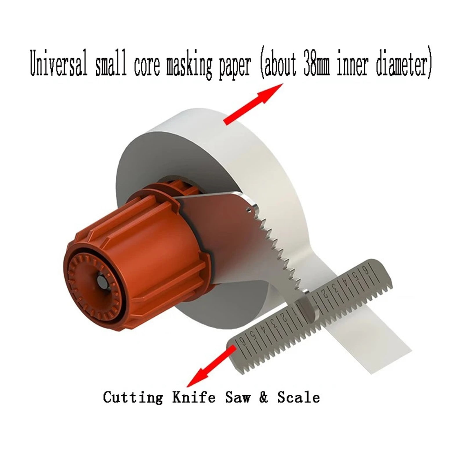 Universal Double Sided Masking Tape Dispenser, Masking Sticker Linear Guide Marking Tool ,Durable Design