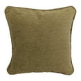 thumbnail image 1 of Coussin Décoratif en Chenille Jacquard à Motif Carré à Double Cordon de 18 Pouces avec Insert, 1 of 2