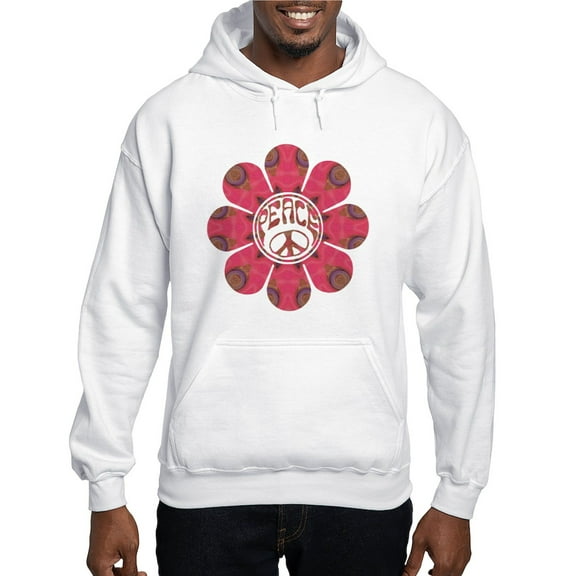 CafePress - Peace Flower Affection Hooded Sweatshirt - Pullover Hoodie, Hooded Sweatshirt