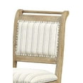 thumbnail image 2 of HomeRoots Decor Farmhouse Style Wooden Counter Stool with Footrest, Brown and White, 2 of 5