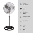 thumbnail image 3 of Ventilador 3 en 1 "18 Triple Función Piso Pie Pared Plata LámparaYa Artfan 23067-4 / 3 en 1 / Ventilador de Pie, 3 of 6