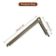thumbnail image 2 of Metal Monedero Marcos Unique Bargains 7.3' 4uds Rectángulo Beso Cerradura Cierre Marco Relieve Embrague para Bolsa Fabricación Bricolaje Artesanía Bronce, 2 of 6