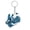 Blue, variant on Football Goalkeeper Keychain, Acrylic Soccer Gloves and Ball Pendant, Sports Bag Backpack Key Ring Accessory for Athletes Fans Gift