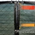 thumbnail image 5 of 8'x50' 8ft Tall 3rd Gen Olive Green Fence Privacy Screen Windscreen Shade Cover Mesh Fabric (Aluminum Grommets) Home, Court, or Construction, 5 of 8