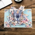 thumbnail image 4 of weibbin Pop Up Greeting Card Butterflies and Flower with Envelope Premium Thank You Note Card for Birthday Paper 5.9x7.87in, 4 of 6