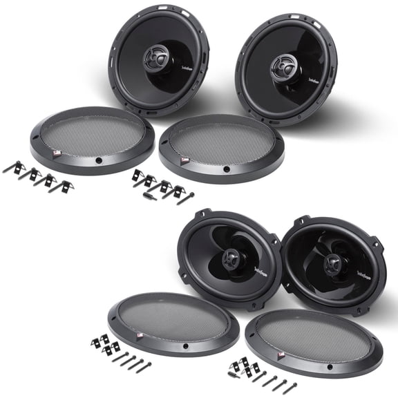 Rockford Fosgate - One Pair P1650 6.5” Full Range Coaxial & One Pair P1692 6x9” Full Range Coaxial