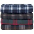 thumbnail image 6 of Pack Bulk Plaid Sherpa Fleece Throw Blankets 50 x 60 for Wedding Guests, Homeless, Pets | Plaid Fleece Throw Blankets Bulk, 6 of 10