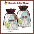 thumbnail image 2 of Sikiie Summer Gnome,Cute Gnome Christmas Gift Bags Drawstring Gift Bags Sacks Drawstring Bag Holiday Linen Xmas Wrapping Bags for Presents Party Gift-Black, 2 of 8