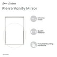 thumbnail image 3 of Corsica 24 x 36 Rectangle Framed Wall Mount Vanity Mirror in Polished Chrome, 3 of 11