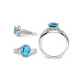 thumbnail image 2 of 2.25 Carat (Ctw) Swiss Blue Topaz Ring in Sterling Silver, 2 of 4