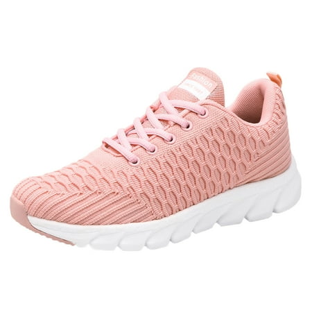 

HGWXX7 Ladies All-match Lightweight Breathable Fashion Lace-up Casual Sports Shoes Fall Shoes