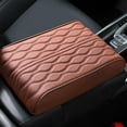 thumbnail image 2 of BallsFHK Upgraded Universal Style Memory Cotton Car Armrest Box Pad, Leather Car Armrest Cushion Center Console Cover Pad, Universal Vehicle Seat Box Cushion, 2 of 3