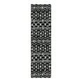 thumbnail image 3 of Unique Loom Moroccan Trellis Shag Collection Area Rug - Meknes (2' 7" x 10' Runner Black and White), 3 of 6