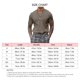 thumbnail image 4 of Camiseta ajustada para hombre, informal, de color puro, con cremallera, cuello simulado, manga corta para uso diario, 4 of 4
