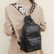 thumbnail image 4 of Bolso de escuela para mujer Bolso de moda de cuero de PU Bolso de escuela Mochila simple de moda para niñas, 4 of 5