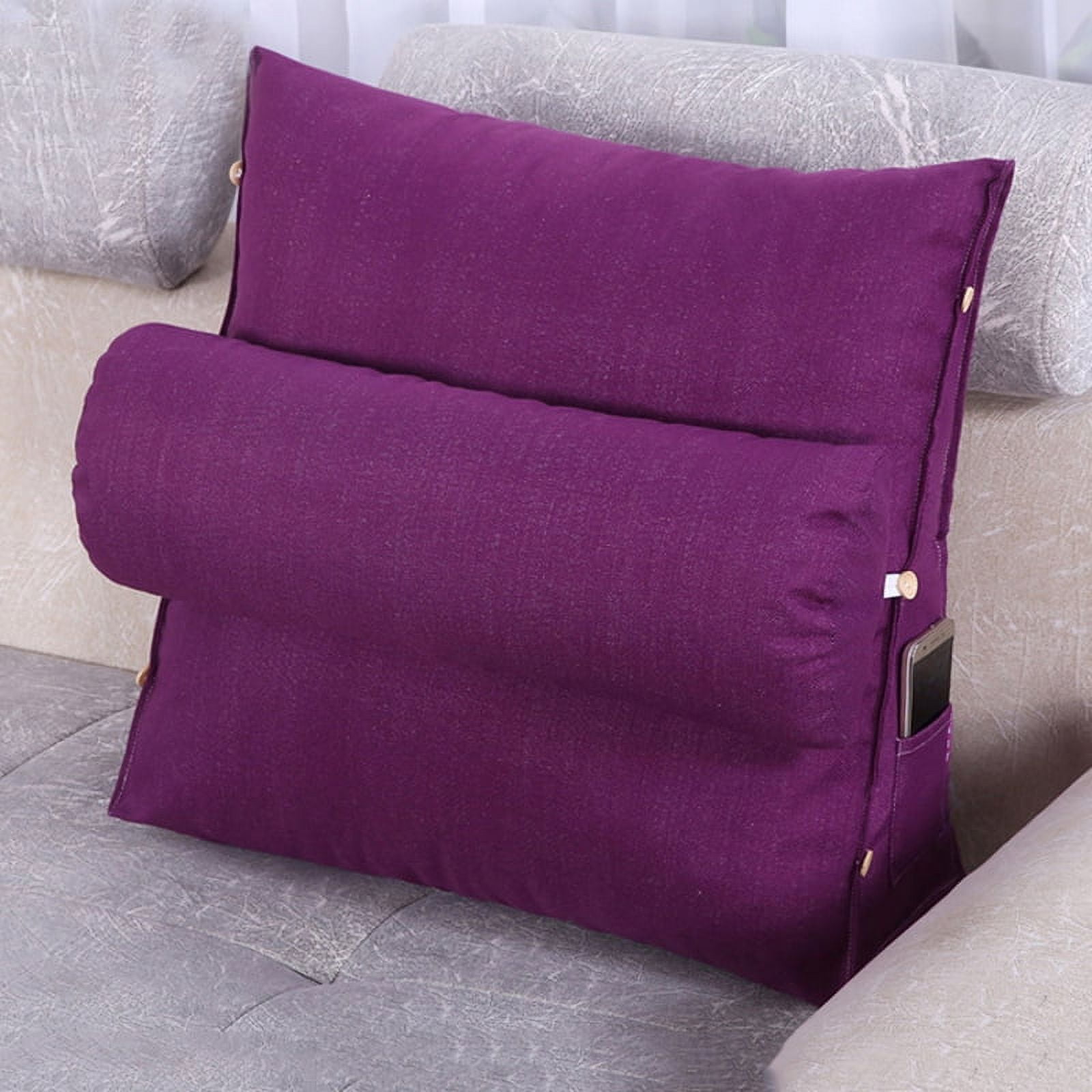 1pc Velvet Purple Cushion, One Slow Rebound Memory Foam Hip