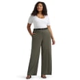 thumbnail image 2 of Lee® Women's Plus Regular Fit Wide Leg Knit Pants, Sizes 0X-4X, 2 of 7