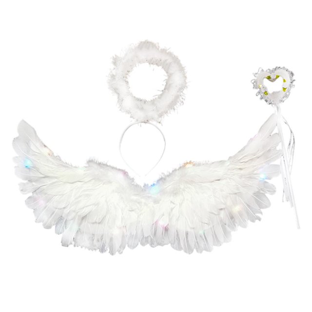 Alas de ángel para niños, disfraces de ángel para niñas y niños, regalo de cumpleaños para bodas. Los 65x35cm