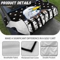 thumbnail image 6 of Whosucclay 4 Pockets Towel Seat Cover for All-Season Use Winter, Breathable Durable Golfcart Cushion Cover, Patriotic Eagle Print, 6 of 7