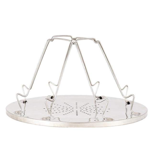 Grille-pain de Camping Pliable - Grille-Pain Compact en Acier Inoxydable pour Camping, Randonnée et Pêche