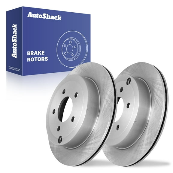 AutoShack Rear Vented Brake Rotors 2-PC Set Replacement for 2007-2010 Ford Edge 2007-2010 Lincoln MKX 11.9" (302.2 mm)