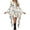 White, variant on Women's Casual Halloween Dress Printed Casual Long Sleeve Round Neck Pullover Patchwork Dress