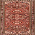 thumbnail image 1 of Ahgly Company Machine Washable Indoor Square Traditional Peru Brown Area Rugs, 4' Square, 1 of 7