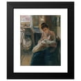 thumbnail image 2 of Josef Jungwirth 12x14 Black Modern Framed Museum Art Print Titled - Young Mother (1907), 2 of 5