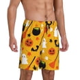 thumbnail image 2 of Kdxio Happy Halloween 3 Print Mens Sleep Shorts Bottoms Soft Comfy Pajama Wear Pants with Drawstring Pockets, 2 of 7