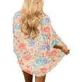 thumbnail image 4 of Lumento Womens Kimono Cardigans Floral Print Chiffon Beach Cover Ups Loose Casual Tops, 4 of 8