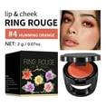 thumbnail image 1 of EGNMCR 2-in-1 Ring Rouge Lip and Cheek Color Portable Shiny Tint for Multi-Use Makeup lips care, 1 of 1