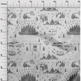 thumbnail image 3 of oneOone Cotton Cambric Light Gray Fabric Camping Dress Material Fabric Print Fabric By The Yard 42 Inch Wide, 3 of 4