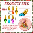 thumbnail image 2 of 500 unidades de minibombillas navideñas Wenqik de 1,5 cm, multicolor, 2 of 6