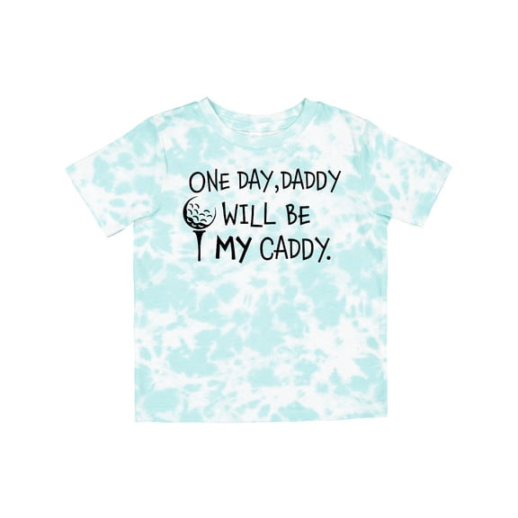 Inktastic One Day, Daddy Will Be My Caddy Kids Golfing Boys or Girls Toddler T-Shirt