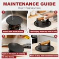 thumbnail image 2 of CUSIMAX Smashed Burger Press Cast Iron, 6.3" Heavy-Duty Burger Smasher with Wood Grip, Round Flat Grill Press for Smash Burgers, M, 2 of 7