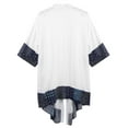 thumbnail image 4 of COOFANDY Men's Cotton Linen Cardigan Kimono Style Poncho Cloak Open Front Cape, 4 of 5